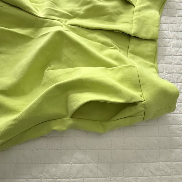Express Womens Stylist Super High Rise Lime Green Shorts Size 8 62% Polyester & - Picture 7 of 13